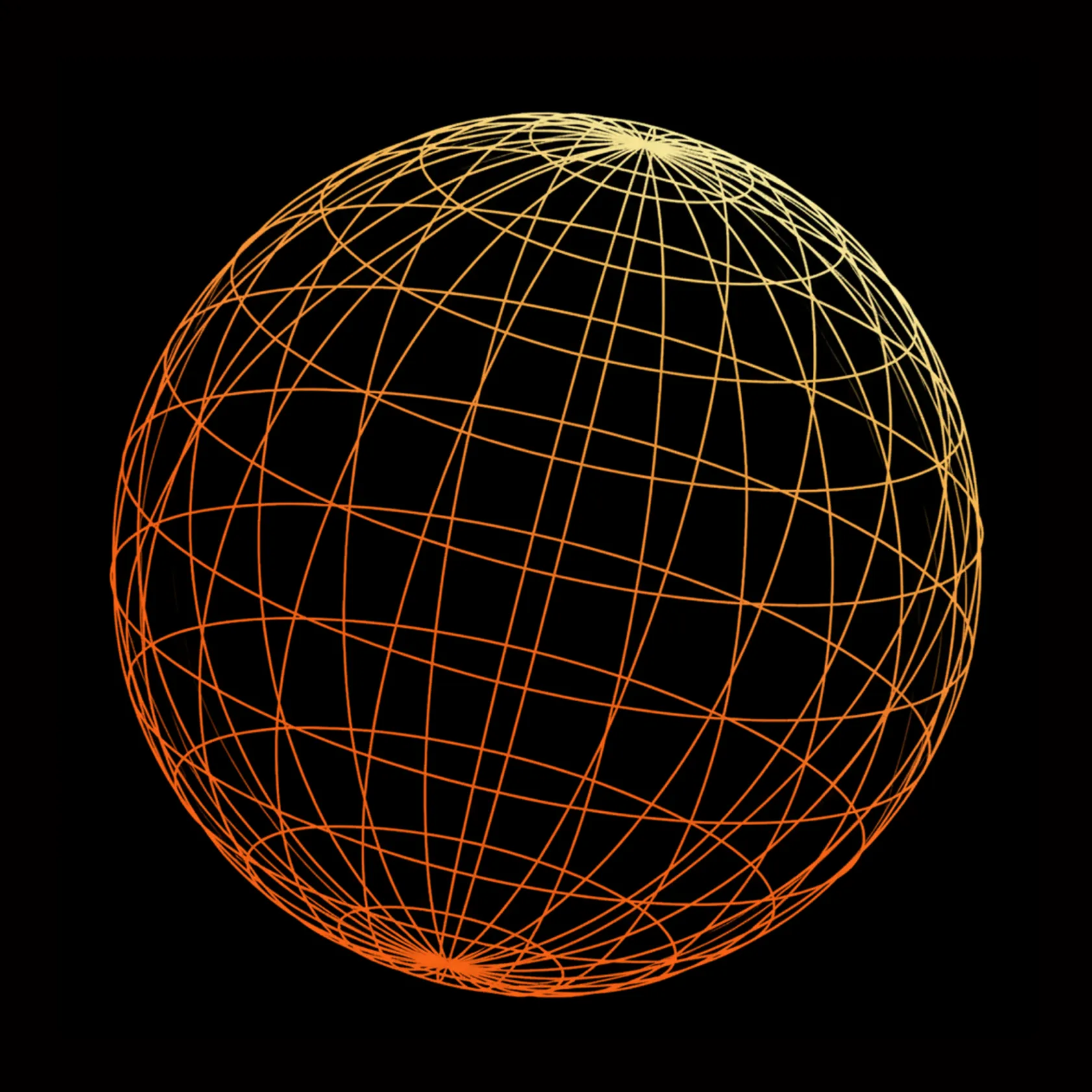 Decorative abstract sphere